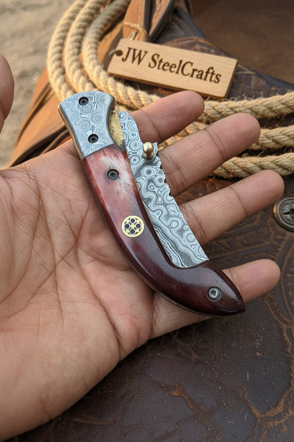 Twilight Burl Folder Knife 7