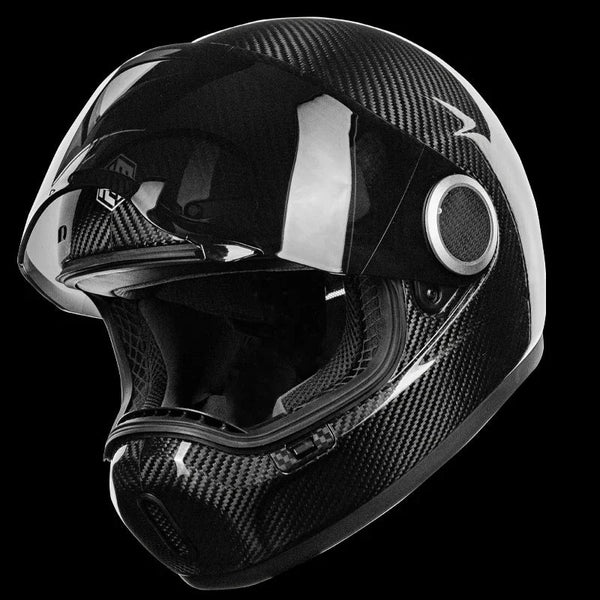 ILM Carbon Fiber Lightweight Motorcycle Helmets Full Face Retro Helmet Model F611