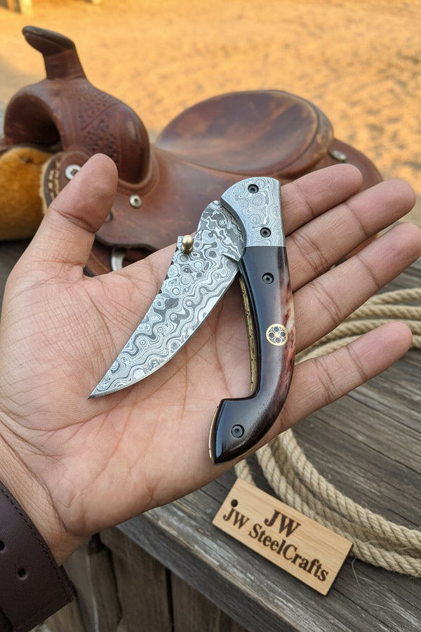 Twilight Burl Folder Knife 7