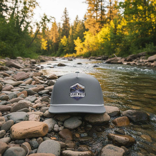 Heritage Mountain Patch Rope Trucker Hat | Clear Water Trading Co.