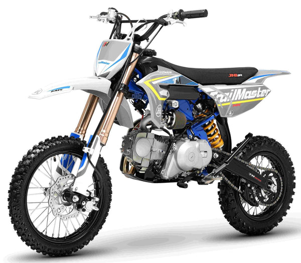 TrailMaster MK125 Dirt Bike 4-Speed Manual Dual Disc Brakes, Electric Start (14/12), Ages 12 and up