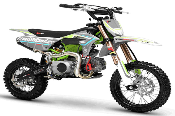 TrailMaster MK110ES Pro Series Dirt Bike, BOSCH EFI, 4-Speed Automatic, Electric Start, Dual Disc Brakes, (14/12) Wheels