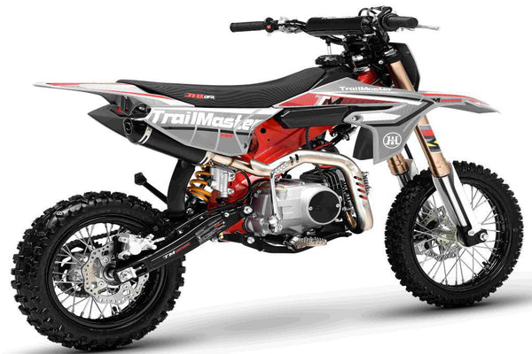 TrailMaster MK110ES Pro Series Dirt Bike, BOSCH EFI, 4-Speed Automatic, Electric Start, Dual Disc Brakes, (14/12) Wheels