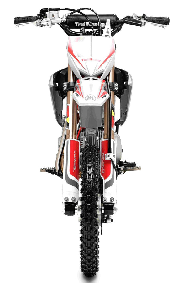 TrailMaster MK110ES Pro Series Dirt Bike, BOSCH EFI, 4-Speed Automatic, Electric Start, Dual Disc Brakes, (14/12) Wheels