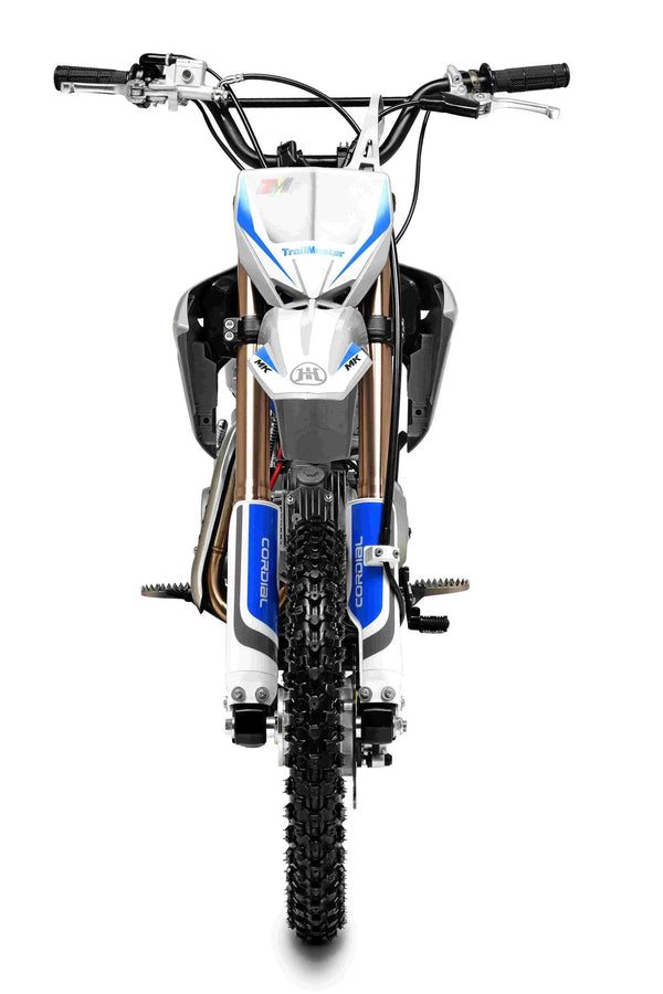 TrailMaster MK110ES Pro Series Dirt Bike, BOSCH EFI, 4-Speed Automatic, Electric Start, Dual Disc Brakes, (14/12) Wheels