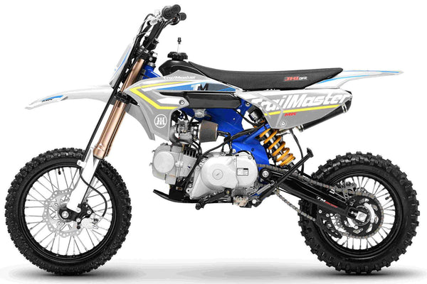TrailMaster MK110ES Pro Series Dirt Bike, BOSCH EFI, 4-Speed Automatic, Electric Start, Dual Disc Brakes, (14/12) Wheels