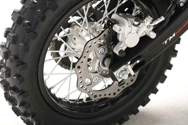 TrailMaster MK125 Dirt Bike 4-Speed Manual Dual Disc Brakes, Electric Start (14/12), Ages 12 and up
