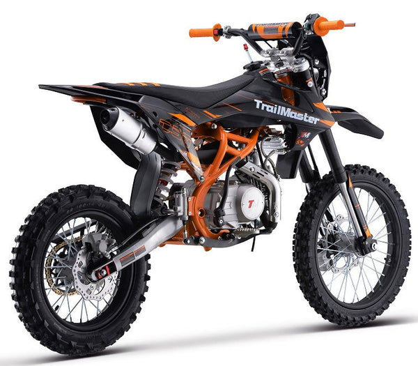 TrailMaster C50 150cc Gas Dirt Bike, 4-Speed Manual Clutch (17/14) Wheels