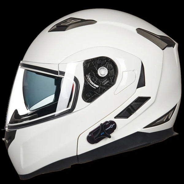ILM Bluetooth Integrated Modular Flip up Full Face Motorcycle Helmet Model 953