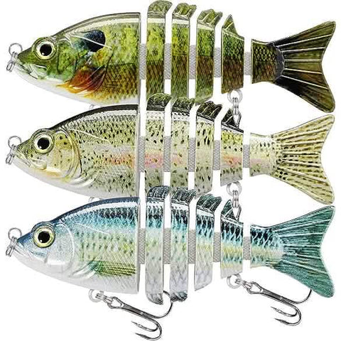 3-Pack: Fishing Lures for Bass Trout