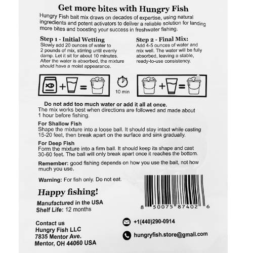 HungryFish GroundBait Mix - ( Tutti-Frutti ) 2 lb