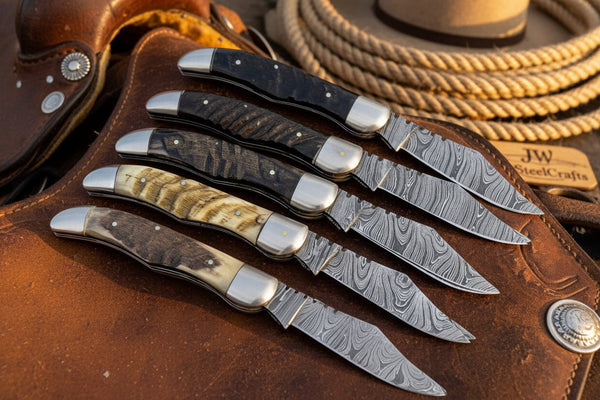 Trailfold Stag Pocket Knife Set 8