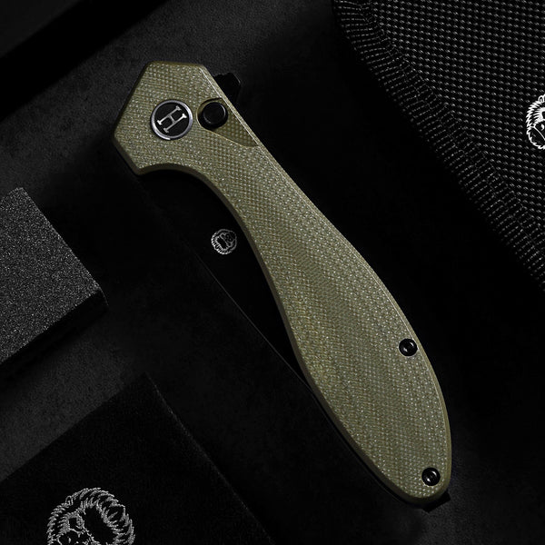 The Vector Folding Pocket Knife Giftset for Men and Women (Green and Black)