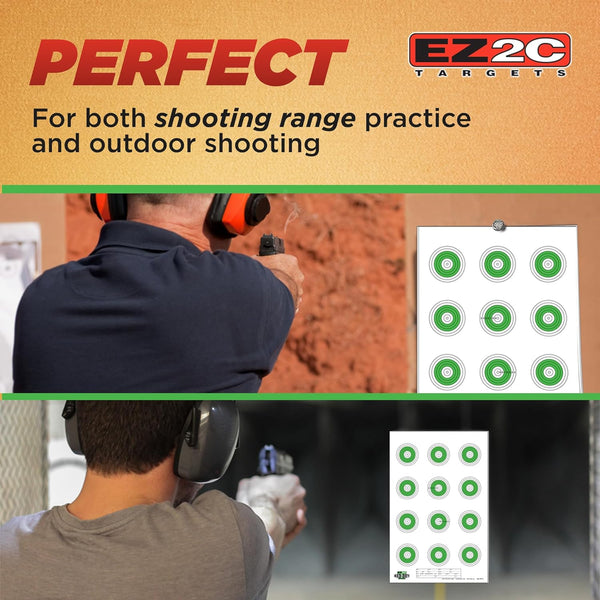 25 EZ2C Targets Style 27/RD10: Small-bore 50ft Paper Shooting Target 11