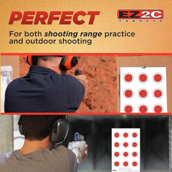 25 EZ2C Targets Style 27/RD10: Small-bore 50ft Paper Shooting Target 11