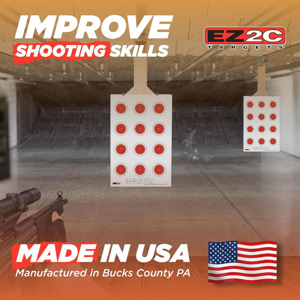 25 EZ2C Targets Style 27/RD10: Small-bore 50ft Paper Shooting Target 11
