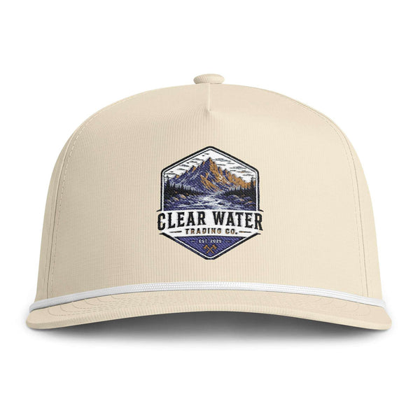 Heritage Mountain Patch Rope Trucker Hat | Clear Water Trading Co.