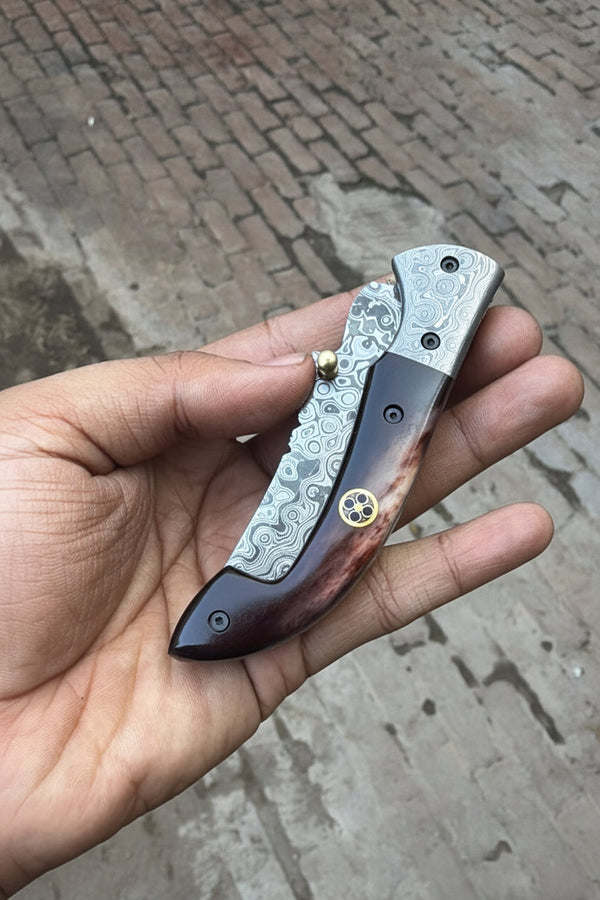 Twilight Burl Folder Knife 7
