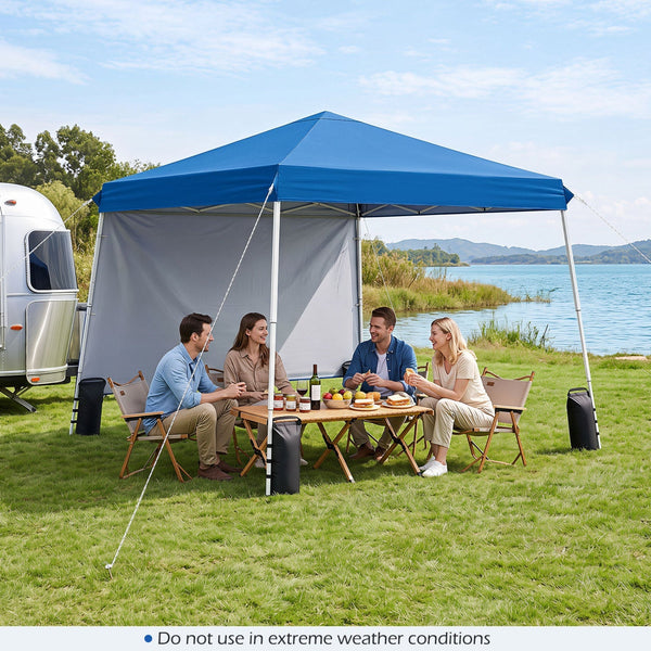 Pop Up Canopy Tent 9x9 ft with Carry Bag and Stakes