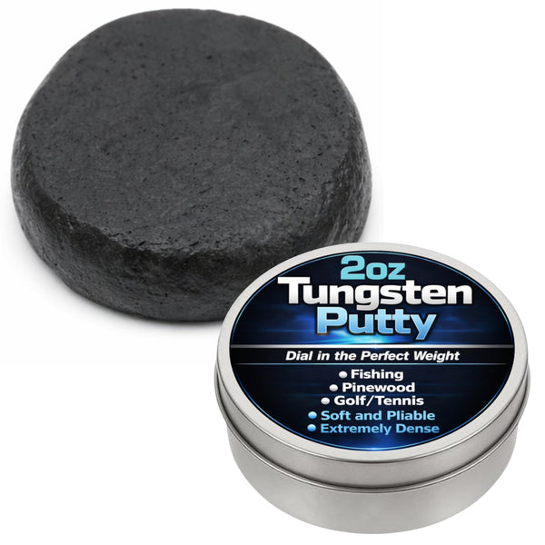 Reaction Tackle Tungsten Putty 60g/2.1oz - Fishing, Pinewood Derby, Golf, Tennis