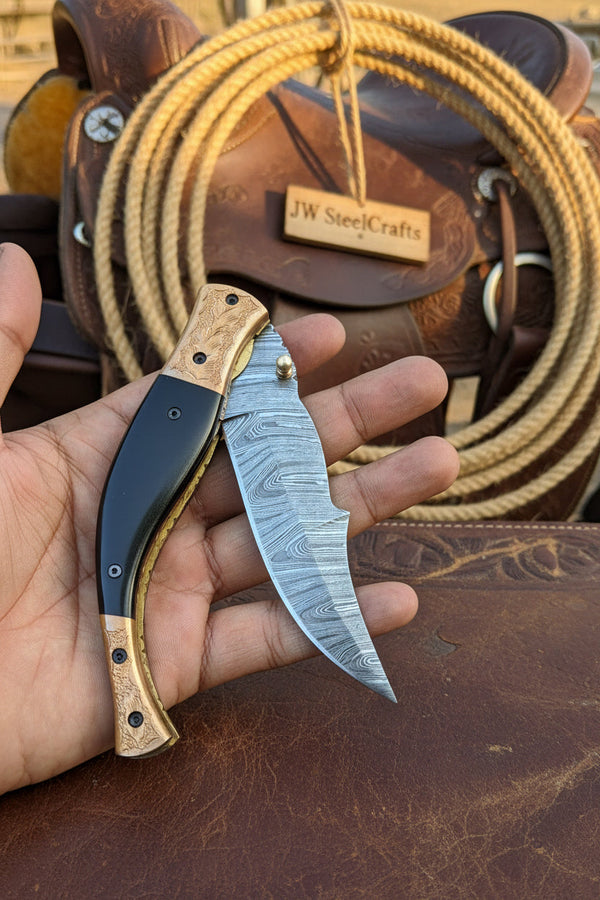 Hidewood Skinner Folder Knife 8