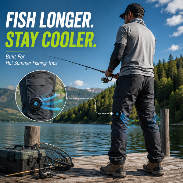 LITEGUEST Fan Cooling Pants | USB Powered Active Cooling for Outdoors
