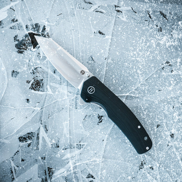 The Clip Point Folding Pocket Knife Giftset for Men and Women (Silver and Black)