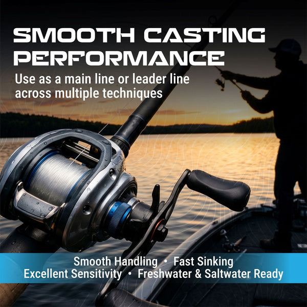 Reaction Tackle 100% Pure Fluorocarbon Fishing Line
