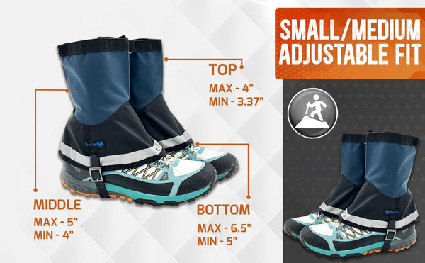 Pike Trail Mid Length Gaiters Small/Medium Adjustable Fit