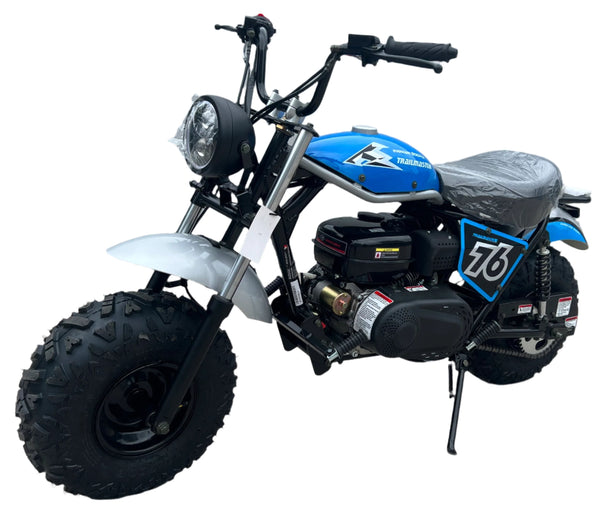 TrailMaster Hurricane 200PRO Mini Bike, 196cc 6.5hp with Electric Start, Torque Converter, Dual Disc Brakes, Front & Rear Suspension, LED Headlight