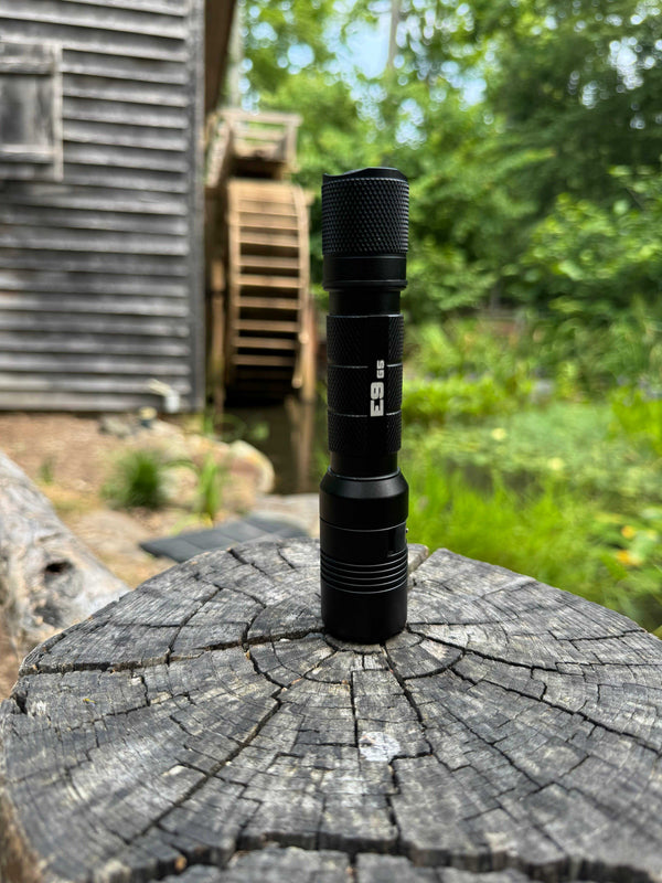 E9 GEN5 Long Throw- 3,000 Lumen 388 Meter Tactical EDC Flashlight