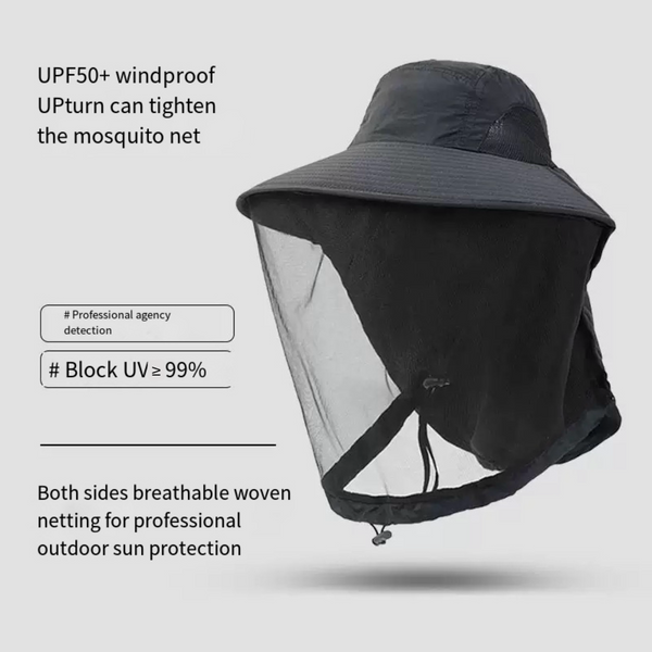 LITEGUEST Mosquito-Proof Fishing Hat – UPF50+ Sun & Bug Protection Hat