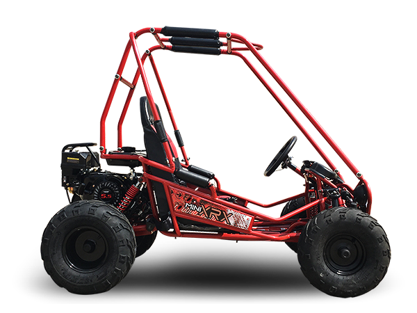 TrailMaster MINI XRX+ Kids Go Kart, 5.5hp Gas Engine with Electric Start, Remote Start/Kill, Ages 4-9