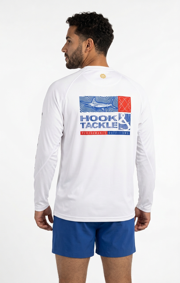 Men's Marlin Groove L/S UV Fishing Shirt