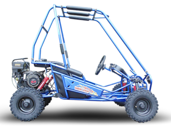 TrailMaster MINI XRS+ Kids Go Kart, 5.5hp Gas Engine, Dual Seats, Adjustable Pedals, Pull Start, Kids Ages 4-9