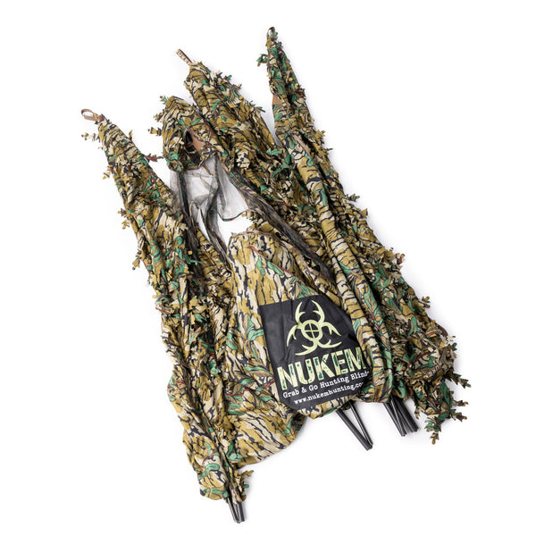 Nukem Hunting Blind - Mossy Oak Greenleaf 3D Leafy