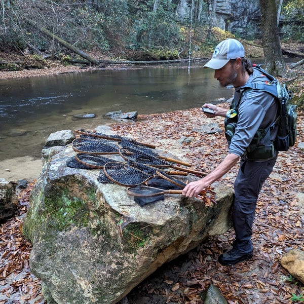 Brookie - Bamboo Fly Fishing Landing Net/Hand Net