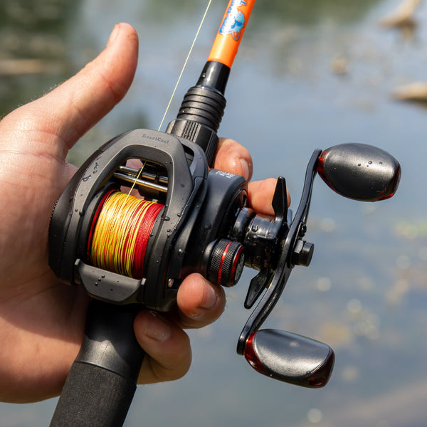 Reaction Tackle Braided Fishing Line - Fire Camo