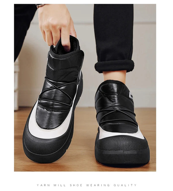 Mens Winter Ankle Boots – Warm Durable Outdoor Shoes