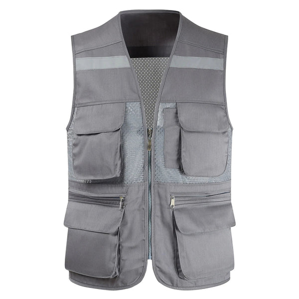 Breathable Mesh Fishing Vest with Multiple Pockets