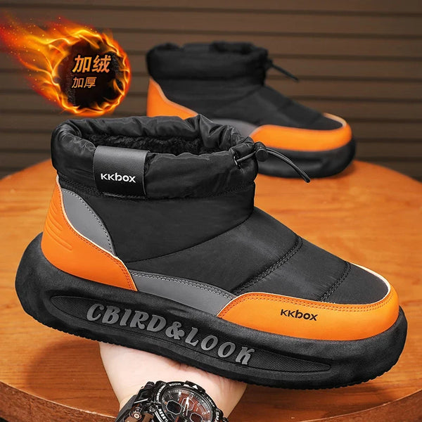 Men's Winter Velvet Ankle Boots, Warm Stylish Winter Shoes