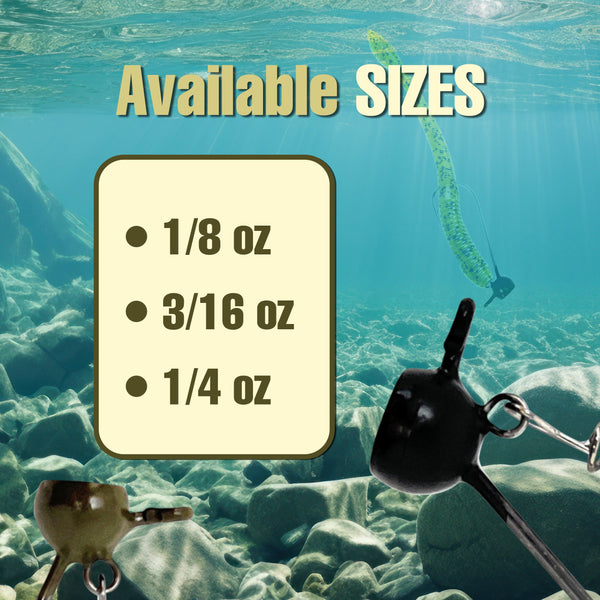 Reaction Tackle Tungsten Stand-Up Shaky Head Jigs (5 pack)