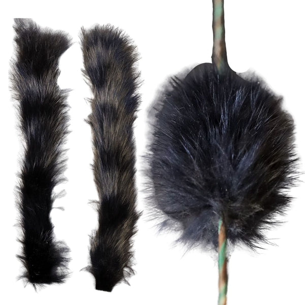 Rabbit Fur Bow String Silencers - Black