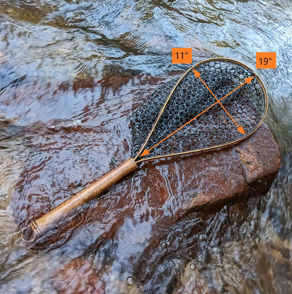 Blue Line - Bamboo Fly Fishing Landing Net/Hand Net