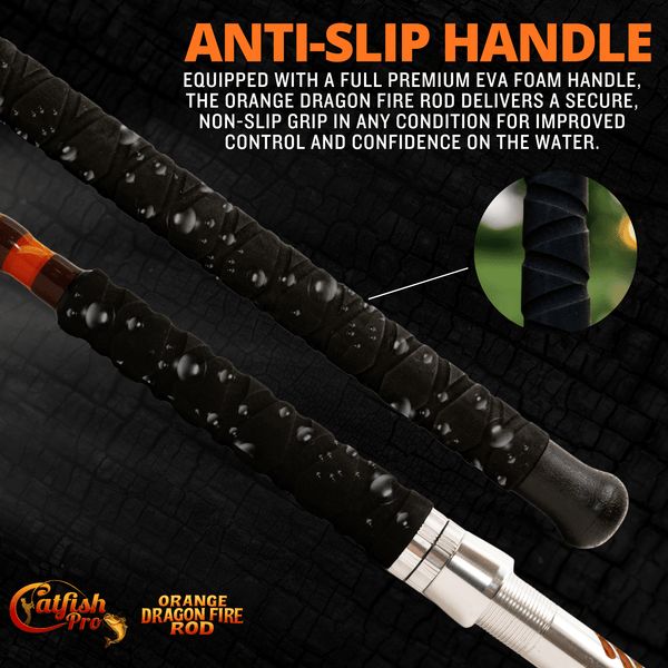 Orange Dragon Fire Spinning Glow Rod