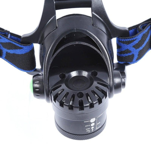 Rechargeable Adjustable 10000LM Led Headlamp Micro USB Charger Flashlight Head Lamp Portable Light Torch Flashlight For Night Work Camping Hiking Walking