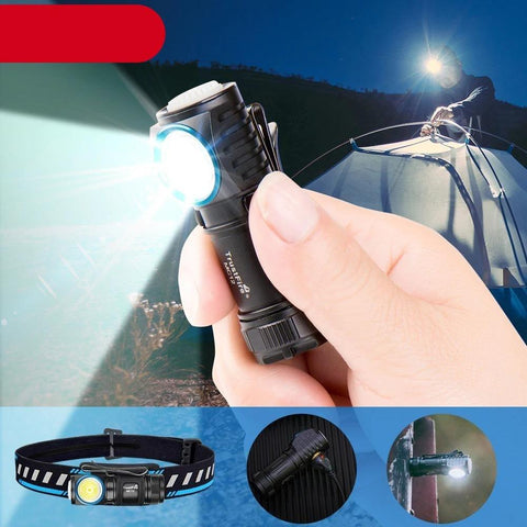 Rechargeable High Lumen Super Bright Powerful LED CREE XP-L HI Flashlight Magnetic Water & Impact Resistant Handheld Flashlights For Outdoor Camping Hiking Riding