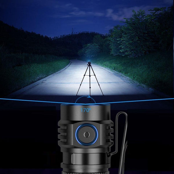 Rechargeable High Lumen Super Bright Powerful LED CREE XP-L HI Flashlight Magnetic Water & Impact Resistant Handheld Flashlights For Outdoor Camping Hiking Riding