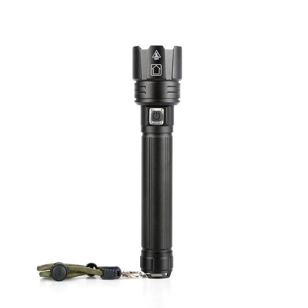 Rechargeable LED Flashlight High Lumen USB Ultra Bright Adjustable Powerful Zoomable Flashlight Water Resistant For Daily Household and Outdoor Camping Hiking Riding Running
