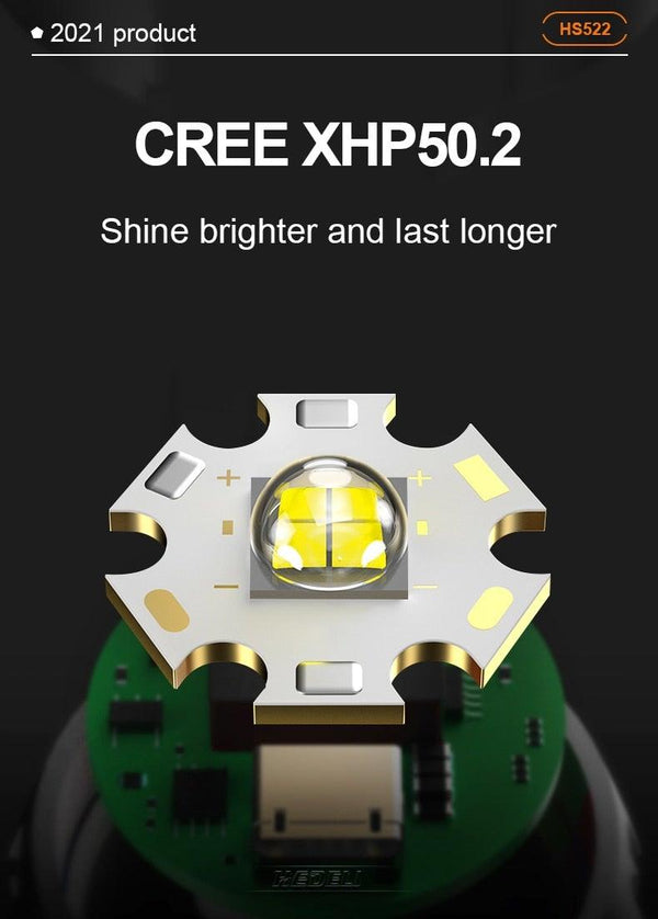 Rechargeable LED Flashlights High Lumens Waterproof Zoomable Super Bright Tactical Flashlight Powerful USB LED CREE Flashlight Hand Lamp For Hiking Camping Household Outdoor Sport